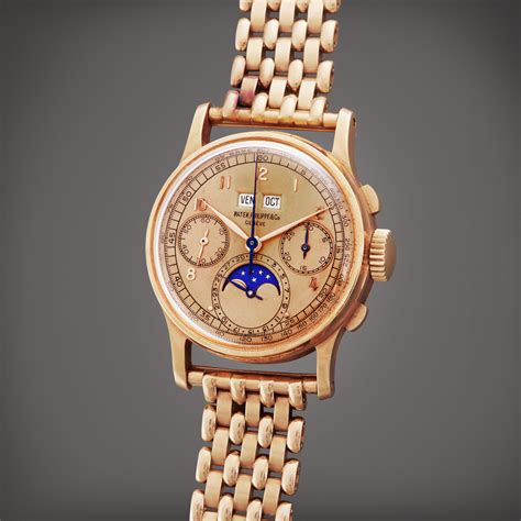 patek philippe perpetual calendar chronograph wristwatch in pink gold|PATEK PHILIPPE. AN EXTREMELY RARE AND IMPORTANT .